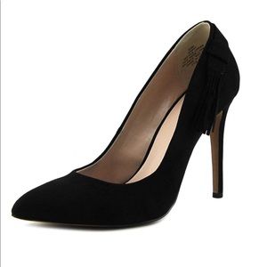 Nine West Ginny  Pointed Toe Suede Black Heels